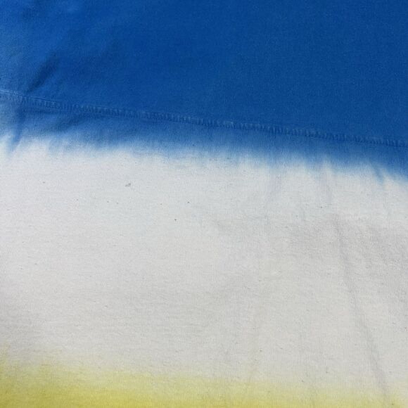 Disneyland Snow White Spirit Jersey Blue Yellow Large Puff Glitter Shirt USA O - Picture 6 of 10